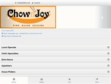 Tablet Screenshot of chownjoy.com